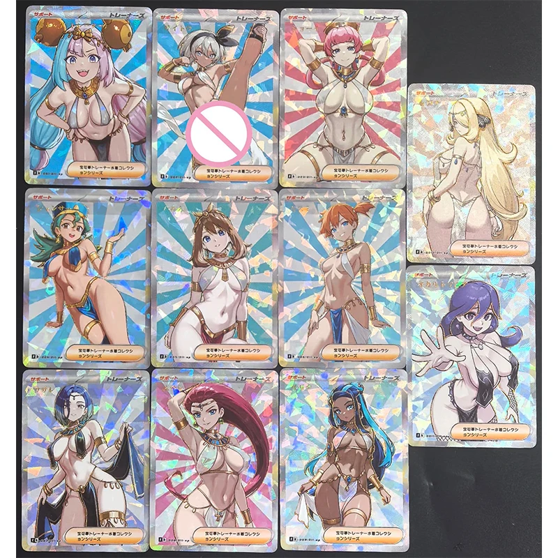 أنيمي شخصية DIY تحصيل بطاقة لانا هو الرماد كيتشوم Mewtwo Lillie الليزر فلاش بطاقة الصبي اللعب عيد الميلاد هدية عيد ميلاد #2