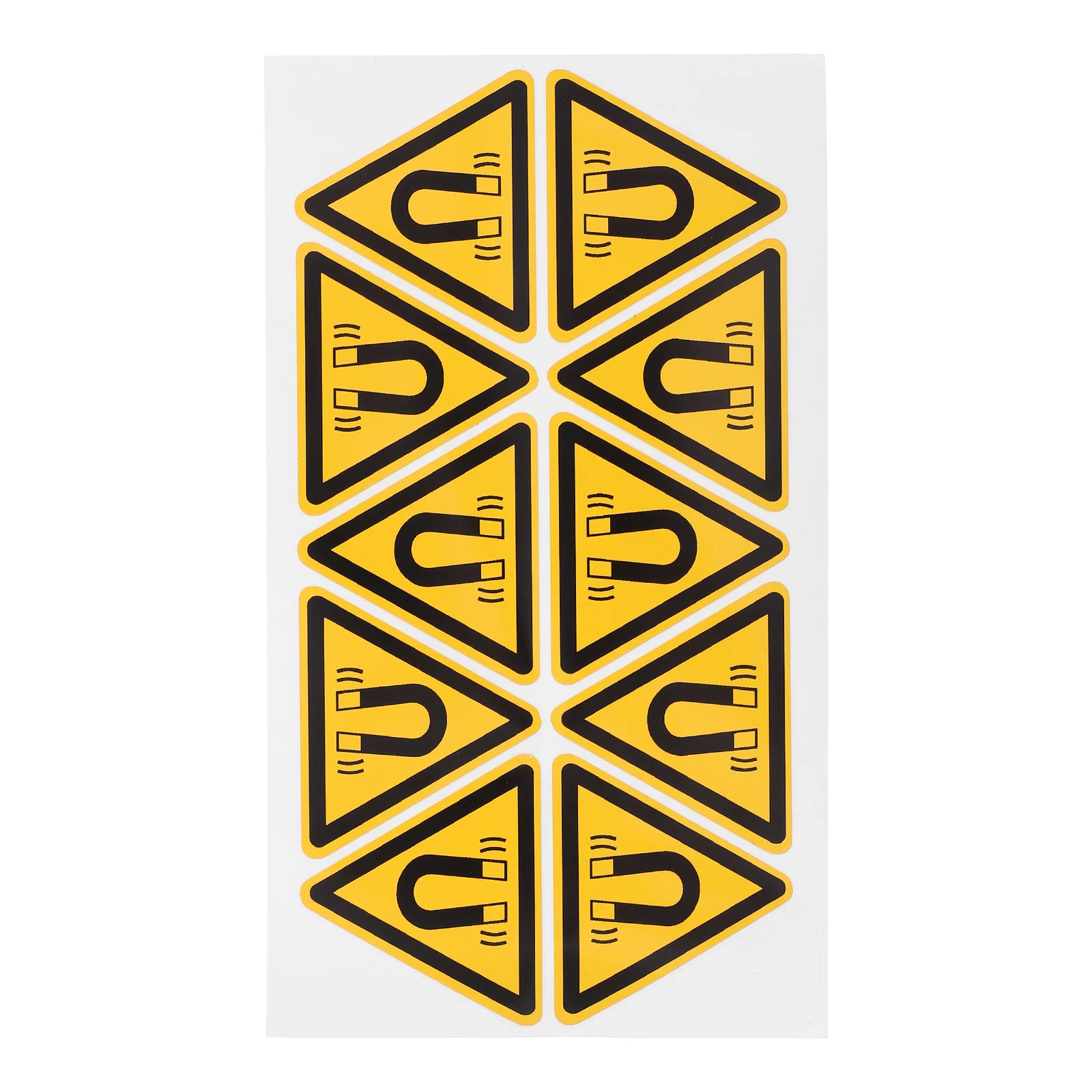 자기장 식별 경고 표지판 스티커 자체 접착 스티커 직장 안전 위험