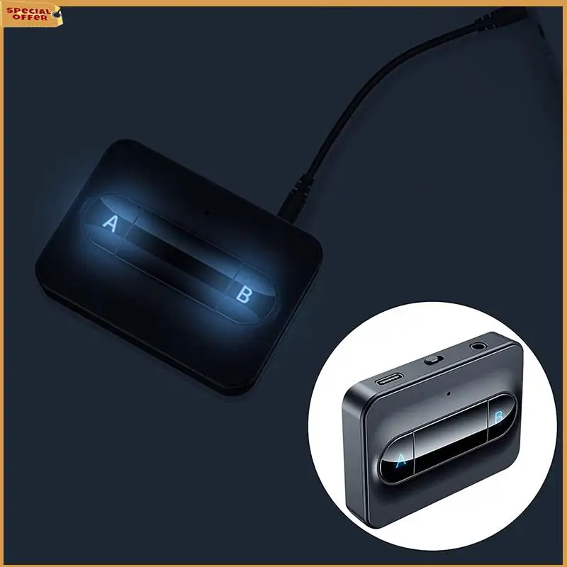 

A69Z 5X Bluetooth 5.0 Адаптер передатчика Dual Link Наушники Домашняя звуковая система Черный