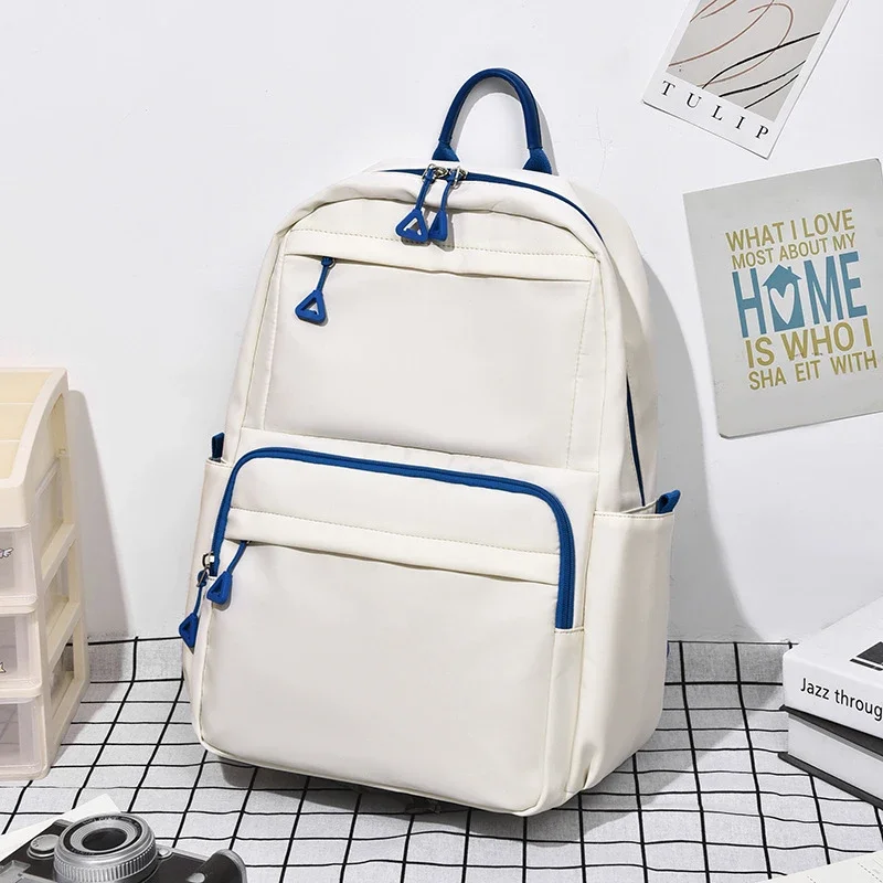 Bolso de hombro Simple para estudiantes, mochila informal de gran capacidad para adolescentes, mochilas para computadora portátil de viaje para hombres y mujeres