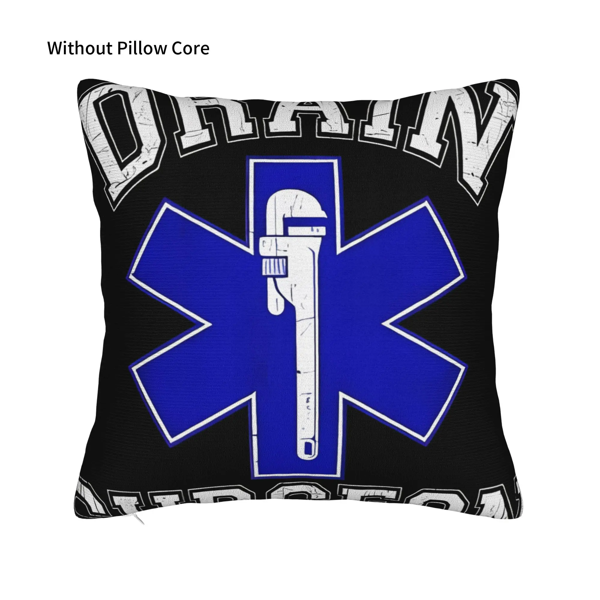 Drain sSurgeon Plumber Repairman Winter Holiday Farmhouse Home Deco Drain sSurgeon Pillow Cover Soft Durable