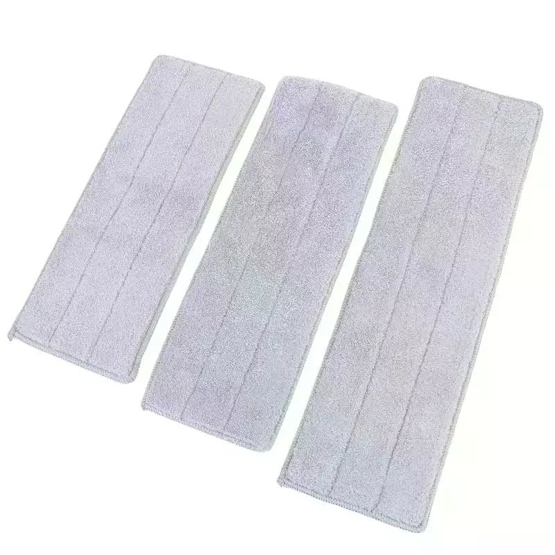 3Pcs Flat Mop Replacement Pads Reusable Thickened Microfiber Absorbent Mop Refill Pads For Spray Mop Dust Mop Cleaning Supplies