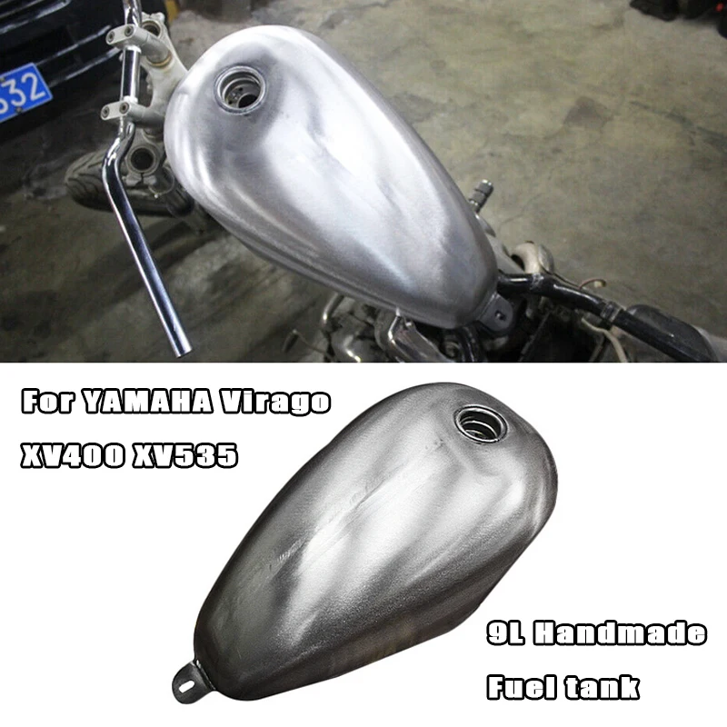 

9L Petrol Gas Fuel Tank For YAMAHA Virago XV400 XV535 XV400/535 Handmade Modified Motorbike Motorcycle Elding Gasoline Oil Can