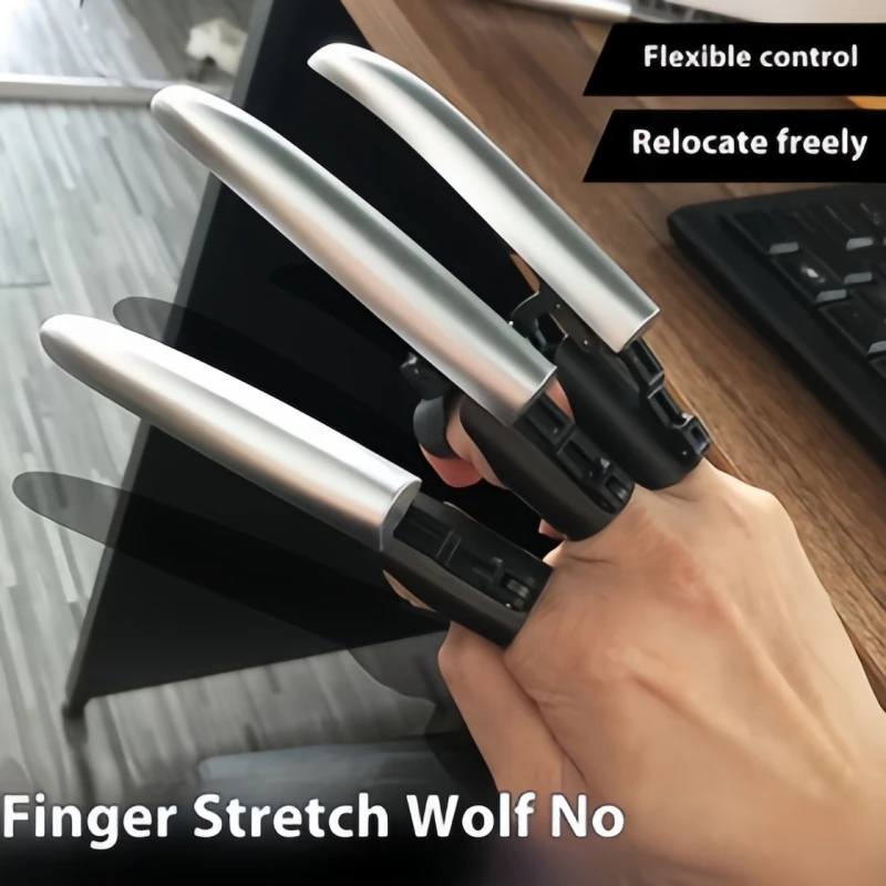 Funny children's toys, finger extension, Wolverine claw, mechanical folding, creative and novel fingertip toys.
