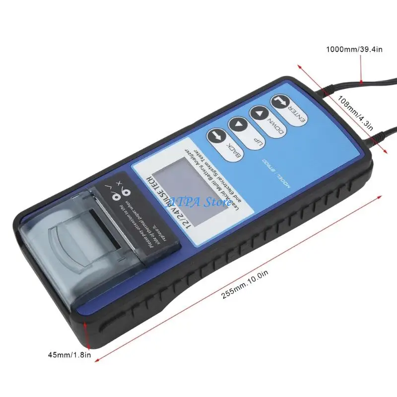 U13C 정비공 가정용 실시간 데이터를 갖춘 소형 자동차 배터리 테스터 도구