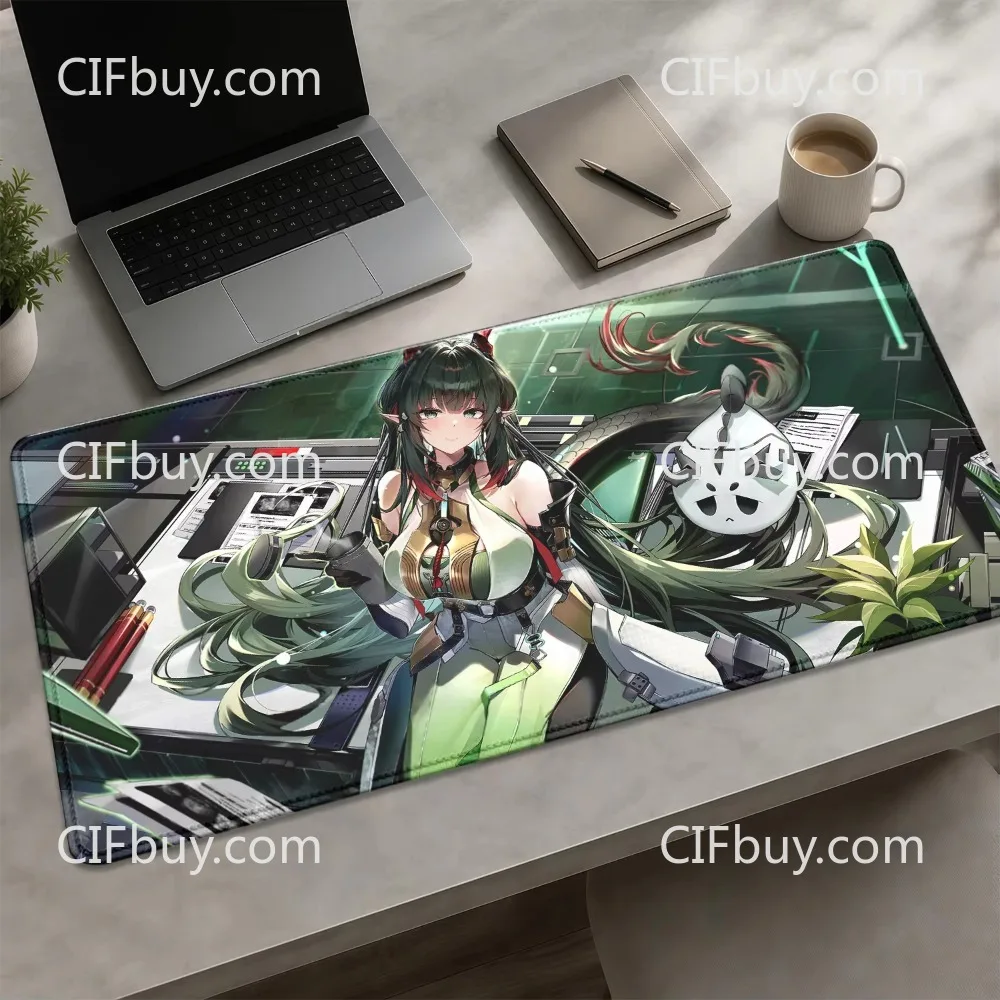 CIFbuy Arknights Endfield Yvonne Rossi Gaming Mouse Pad Non-Slip Rubber Durable Stitched Edge For Office Home Computer Laptop De