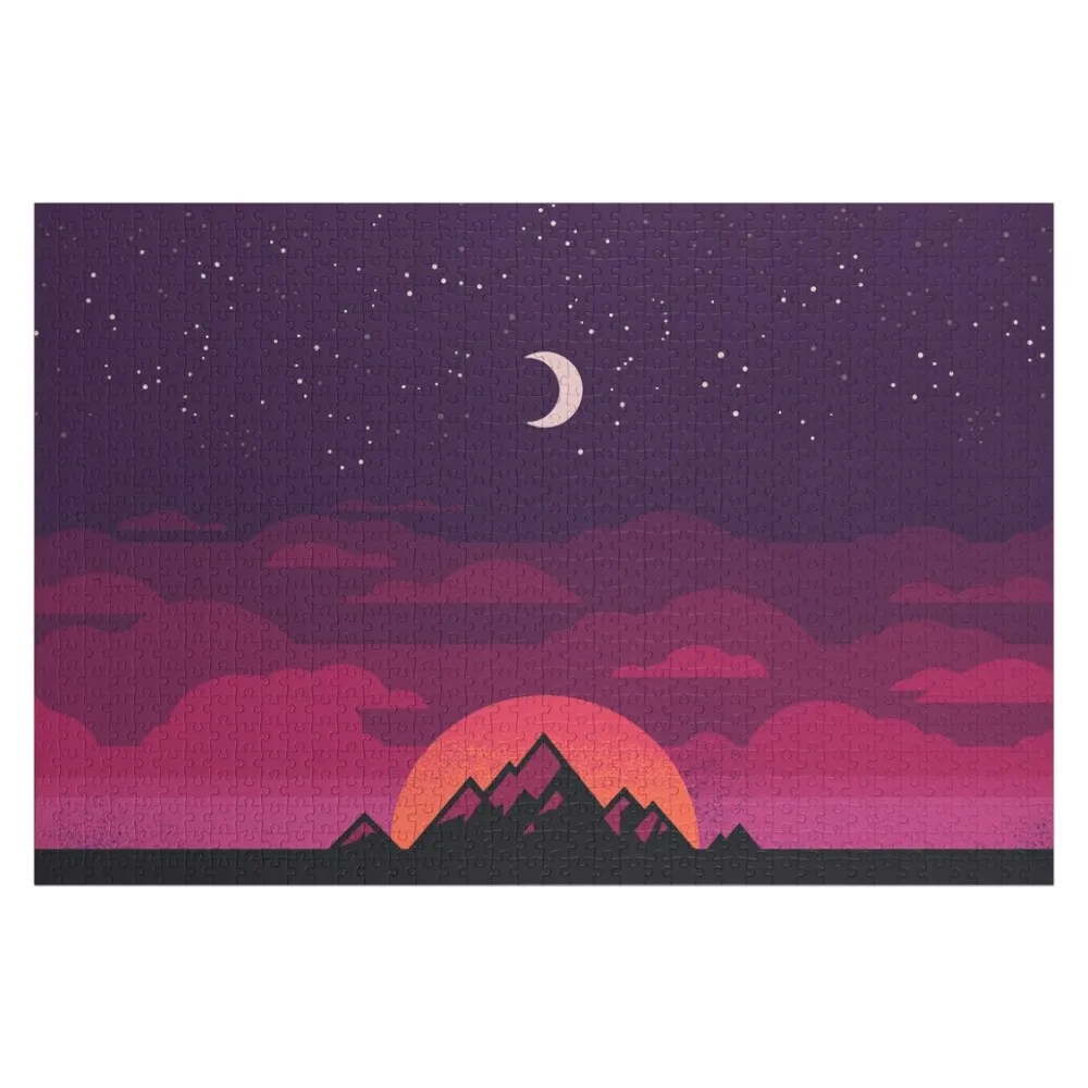 Mountain Nights Jigsaw Puzzle Custom Name Wood Custom Photo Personalised Toys Wood Photo Personalized Puzzle