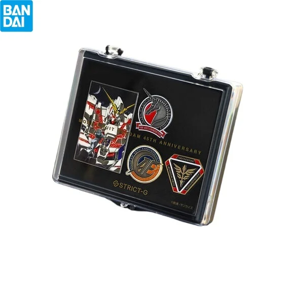 

BAN DAI STRICT-G Mobile Suit Gundam Unicorn Gundam 45th Anniversary Commemorative Pin Badge Set