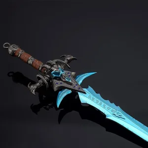 30 cm World of Warcraft Pedang Frostmourne Permainan Perifer Nerzhul Setan Lich King Pedang Logam Model Action Figure Hadiah Mainan 12 penjualan terbaik lego world of warcraft - №