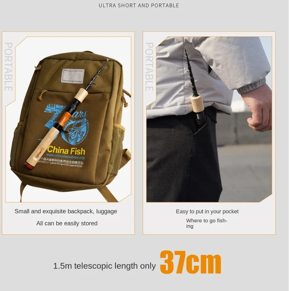 

Телескопическая удочка, крючки длиной 1,55 м/1,68 м, удочка из стекловолокна, ультра короткая удочка из стекловолокна, набор катушек