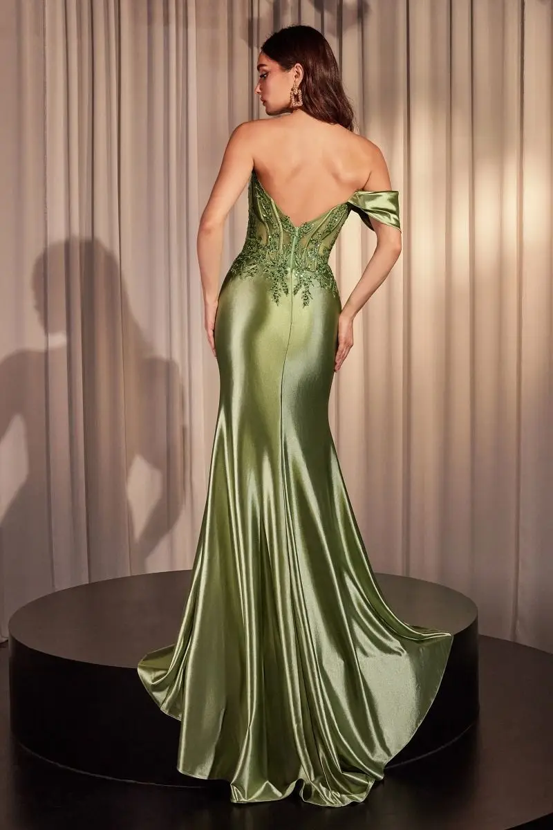 Robe de Soirée en Satin Plissé, Élégante, Ajustée, Longue, avec Ceinture, Fente aux Jambes, Dos en V, en Fibre de Dentelle, Tenue de Bal Formelle