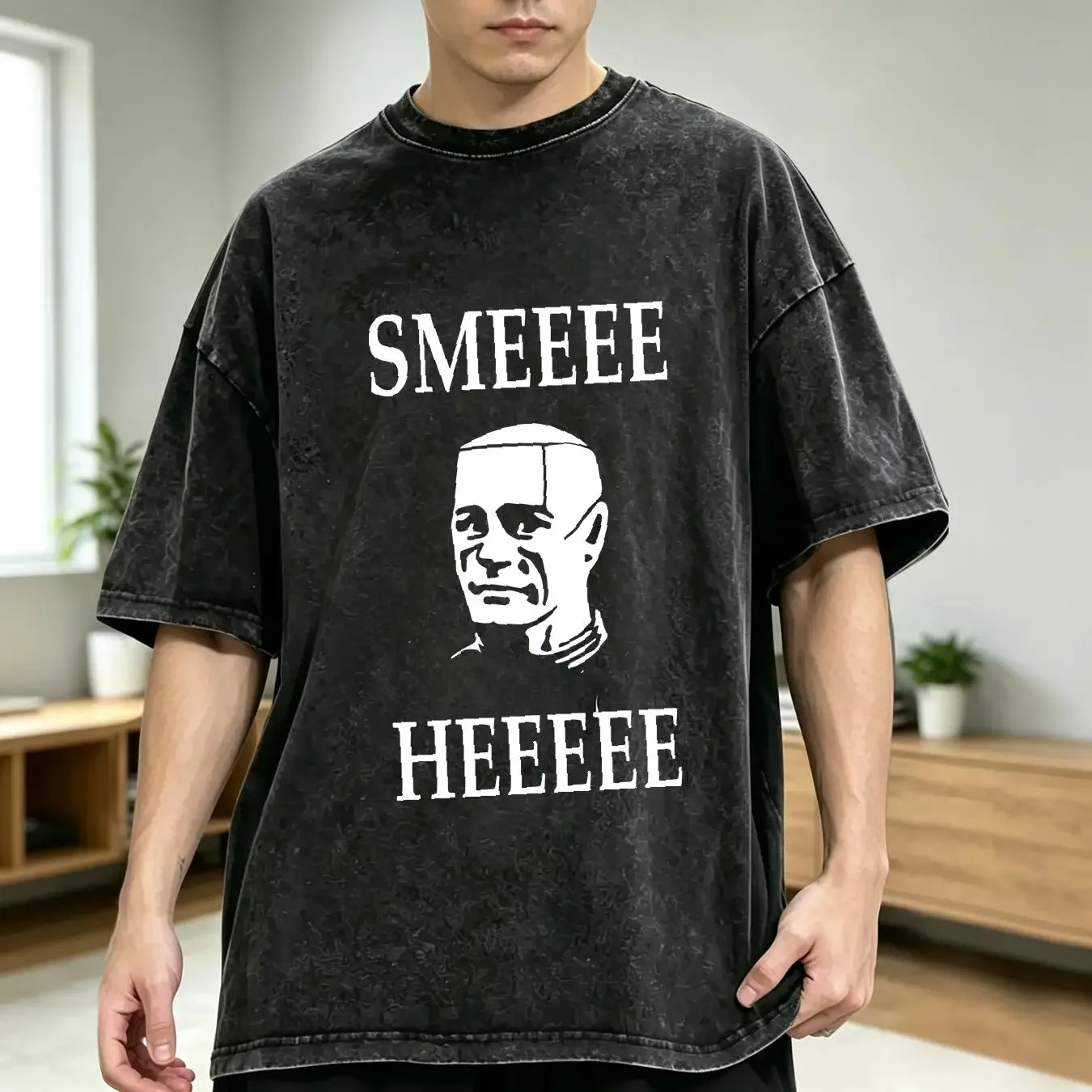 washed T Shirt Kryten Smee Hee Red Dwarf SCI FI TV Show Mechanoid BLACK SHIP FAST long or short sleeves vintage Washed