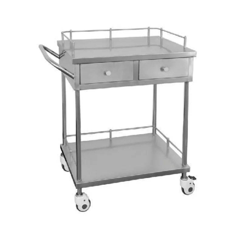

Hospital Stainless Steel Medical Instrument Trolley, Clinical Nursing Stainless Steel Trolley