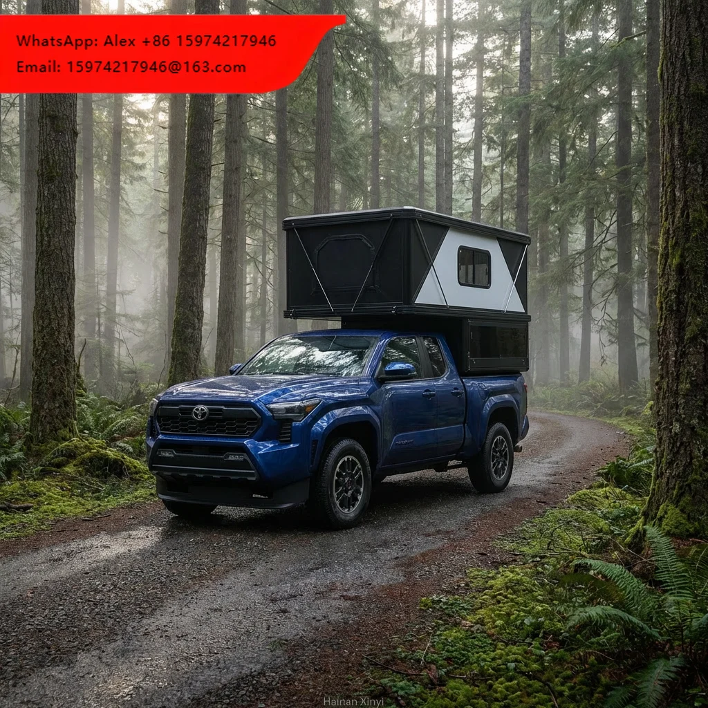 Aluminum Shell Car Rooftop Tent High Quality Factory Made Hard Side Pop-up Camper For F150 Ranger Hilux
