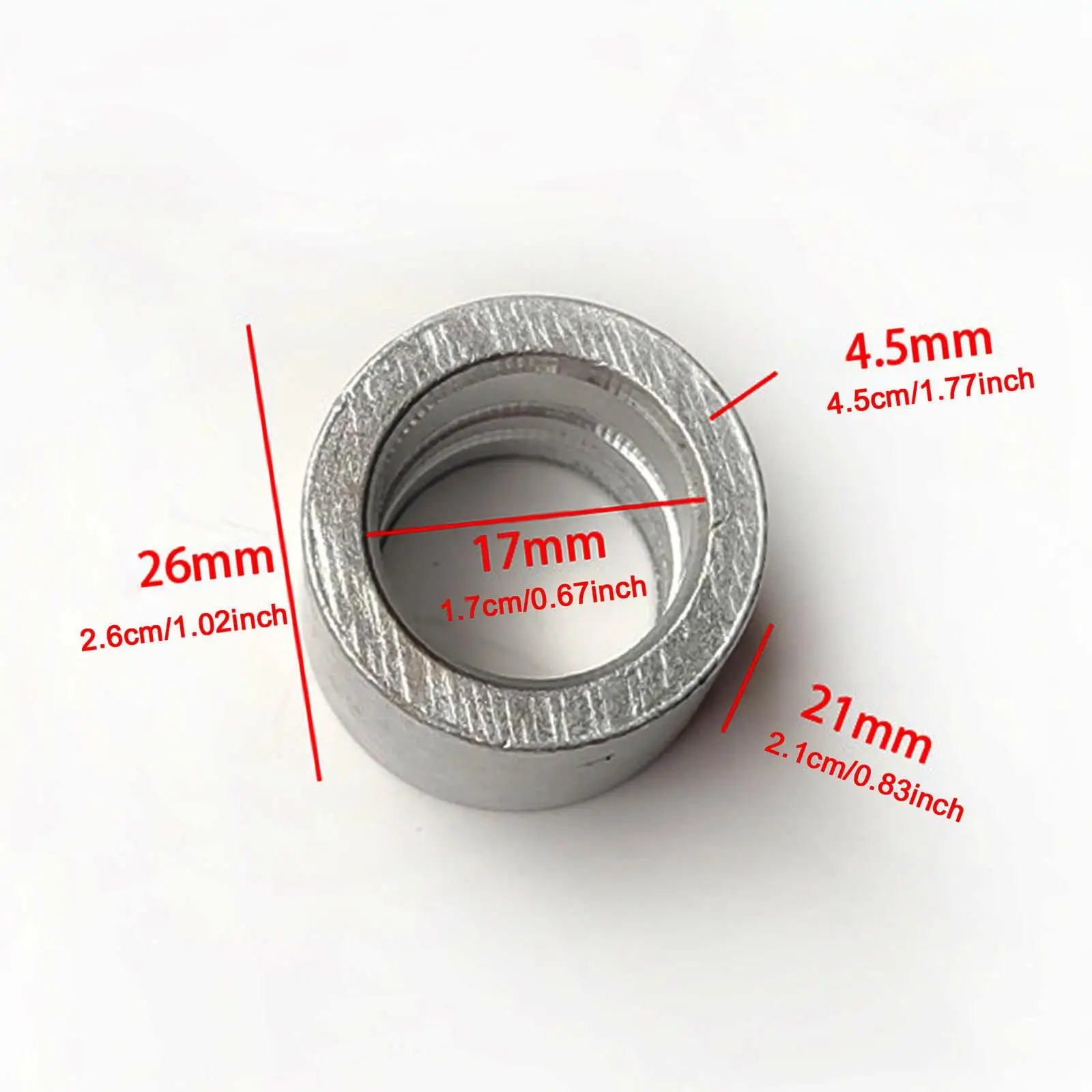 10 Pieces Aluminum Crimping Loop Sleeves, Cable End for 16mm Rope, Single Hole Rope, Stop Round Ferrules