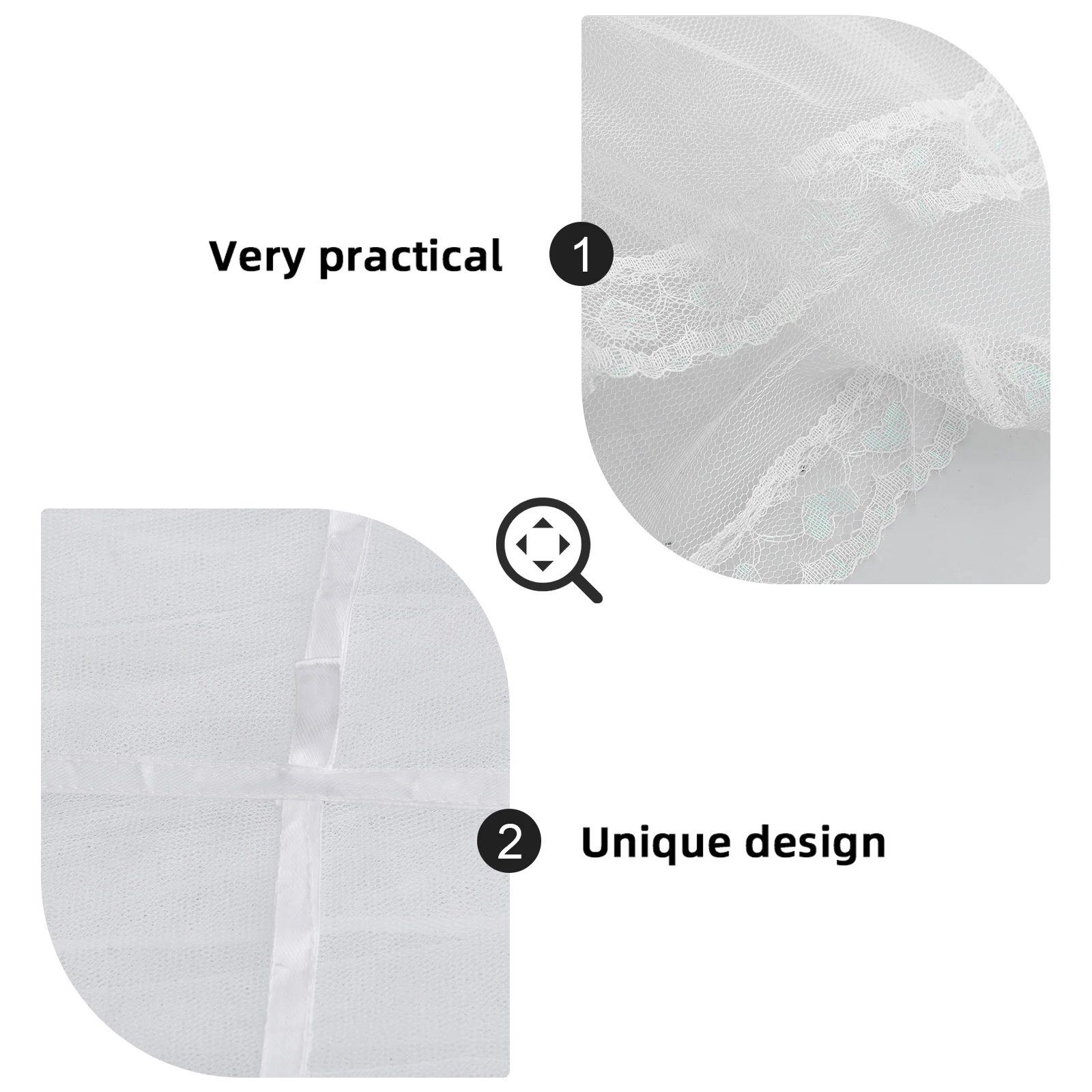 

Dome Window Curtain Bed Canopy Bedroom Mosquito Mesh Net for Court Style Iron Wire Loft