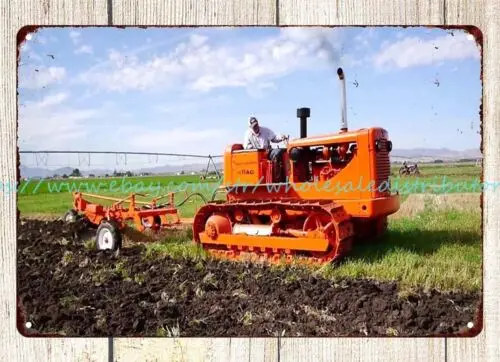 1955 - 1965 International Tractors HD11 farming ranch decor metal tin sign