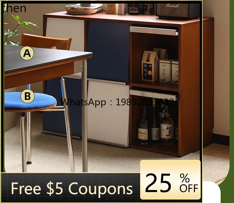 

solid wood bookcase combination module cabinet antique side cabinet household floor cabinet