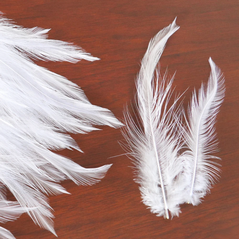 

500/1000pcs White Plumes Natural Rooster Feathers 12-18cm for Crafts pheasant Feather Jewelry Earring Plumas Decor Accessories