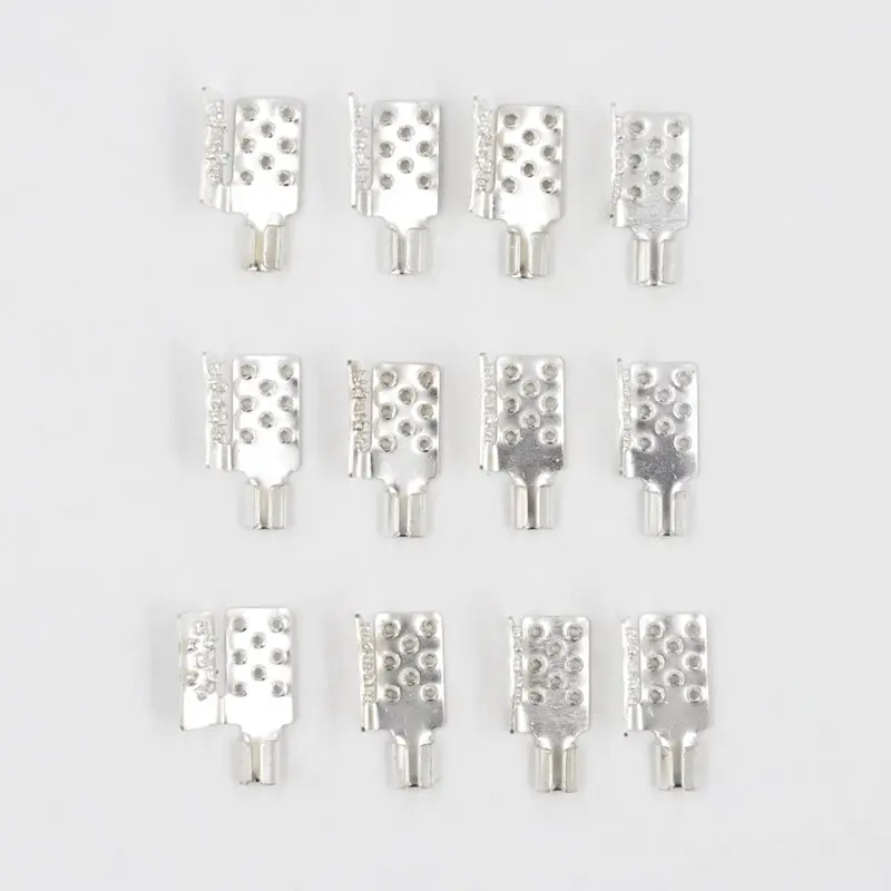 10/20/30/40/50/100PCS Underfloor Heating Film Clamps Special Silver Connectors Clamps For Connect Cable