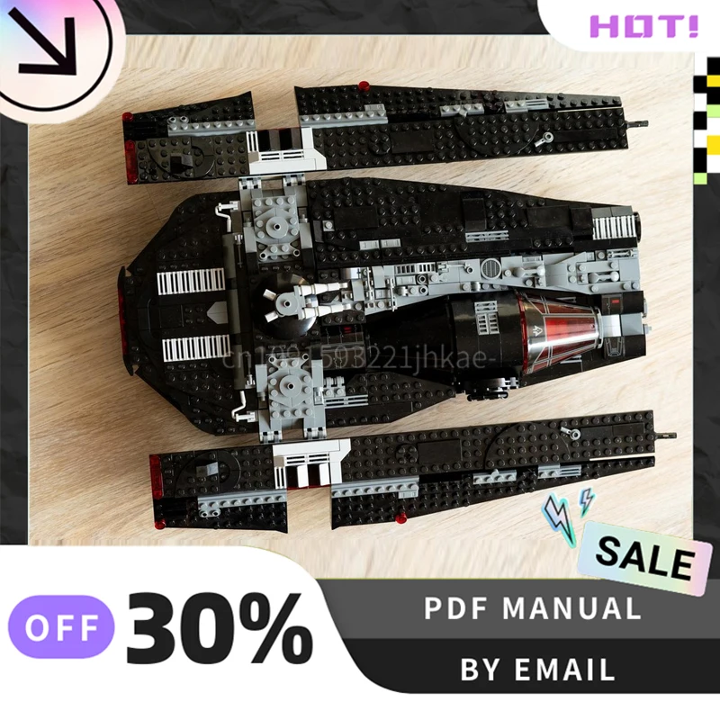 [1054PCS] 맞춤형 MOC Dark Fondor Haulcraft 크리 에이 티브 빌딩 블록 세트 STEM 장난감 DIY 건설 모델 키트 생일 선물