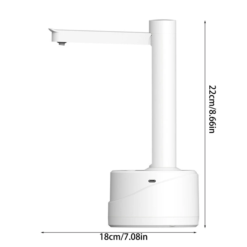 Dispensador água dobrável, bomba conveniente para garrafa 5 galões com carregamento USB, dispensador água para para