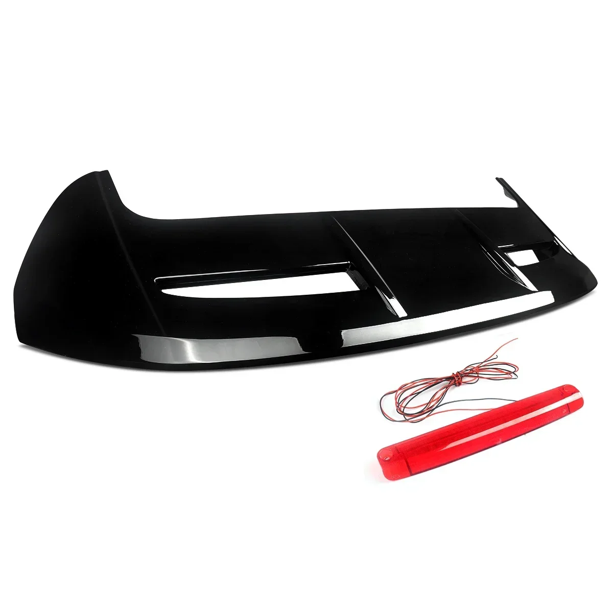 Für 2008–19 Ford Fiesta Hatchback ST Factory Style, glänzend schwarzer Dachspoiler