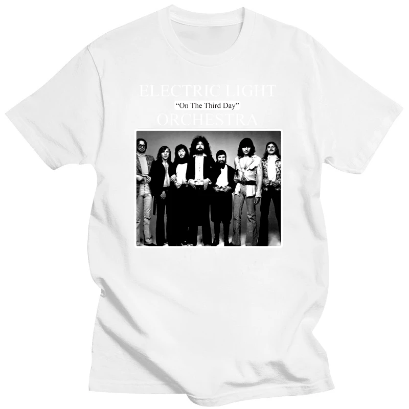 Electric Light Orchestra On The Third Day T Shirt Black Cotton T Shirt Top Tee 2018 New Short Sleeve Men Loose Top Tee 033053