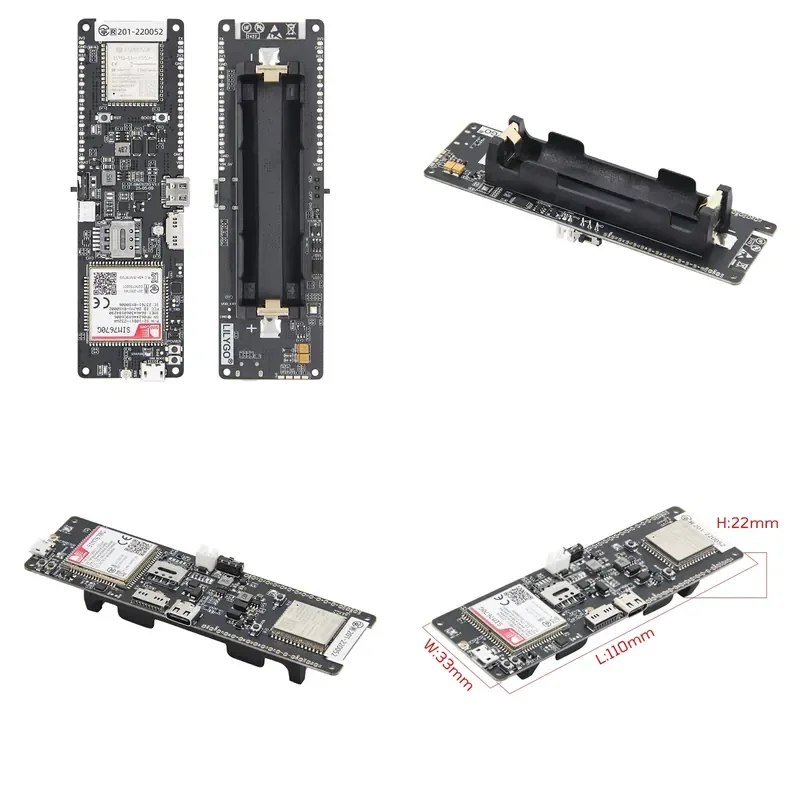 T-SIM7670G-S3 ESP32-S3 4G LTE Simcom development board ESP32-S3 + lte-tdd/lte-fdd + 18650 + tf card wireless module