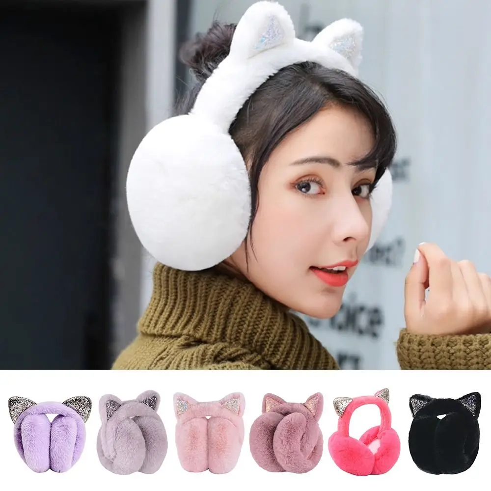 Cute Rabbit Design Animal Ear Earflap Hat Frog Animal Style Foldable Design Warm Ear Muffs Cartoon Pattern Korean Style