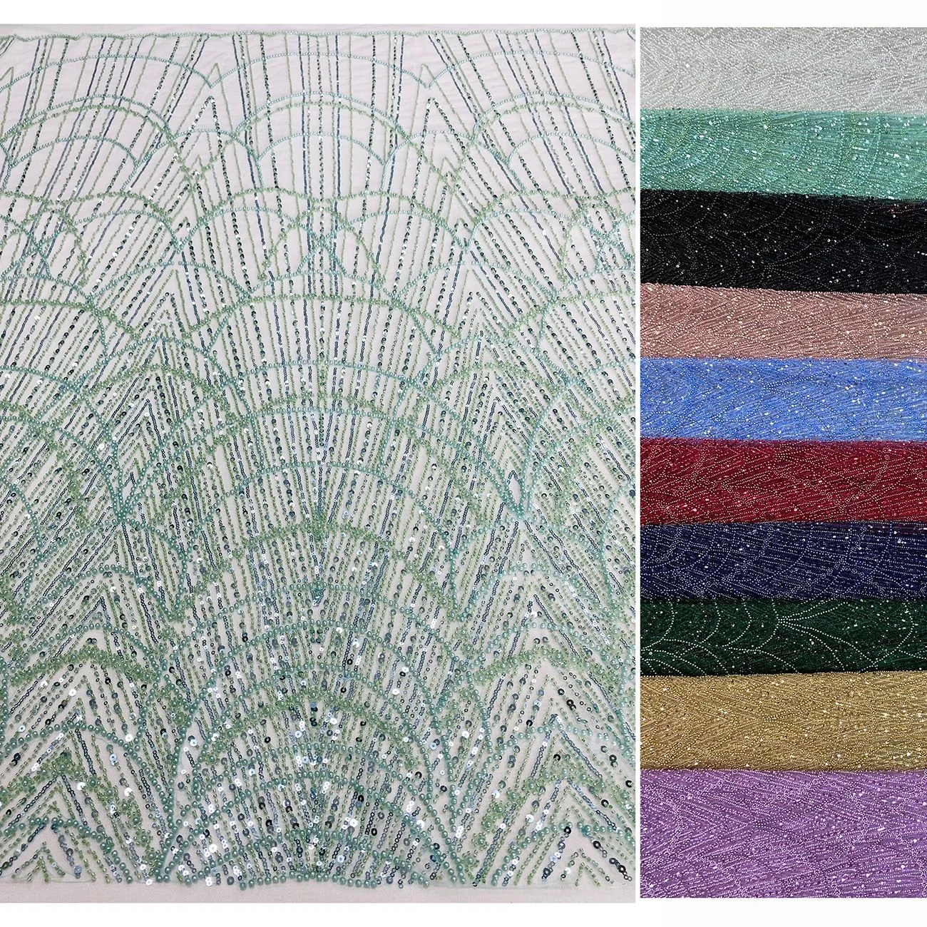 Green Beaded Aline Dubai Customized Beaded Evening Dresses 2026 Wedding Dresses فساتين سهرة Formal Gown Customized