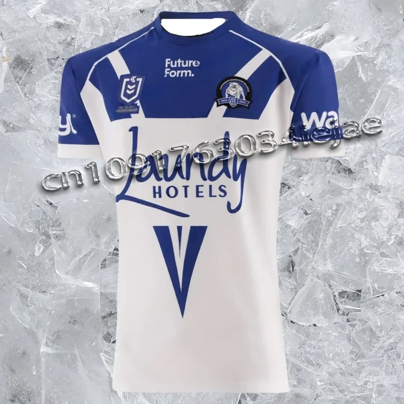 

Trendy Canterbury Bankstown Bulldogs 2026 Home Jersey Breathable Training Outdoor Quick Drying Shirt Oversized Men Women T Shirt
