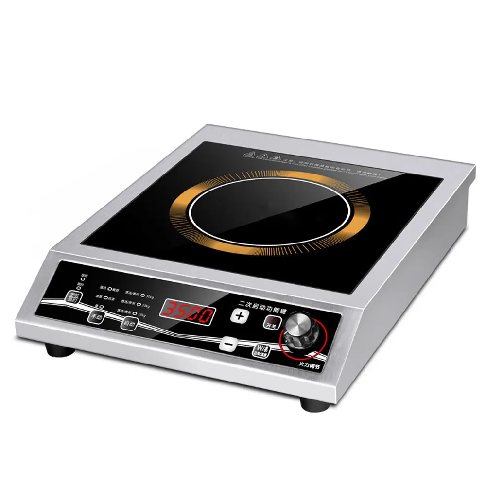 Household 3500W Induction Cooker Commercial Flat Cooking Stove Restaurant High-power