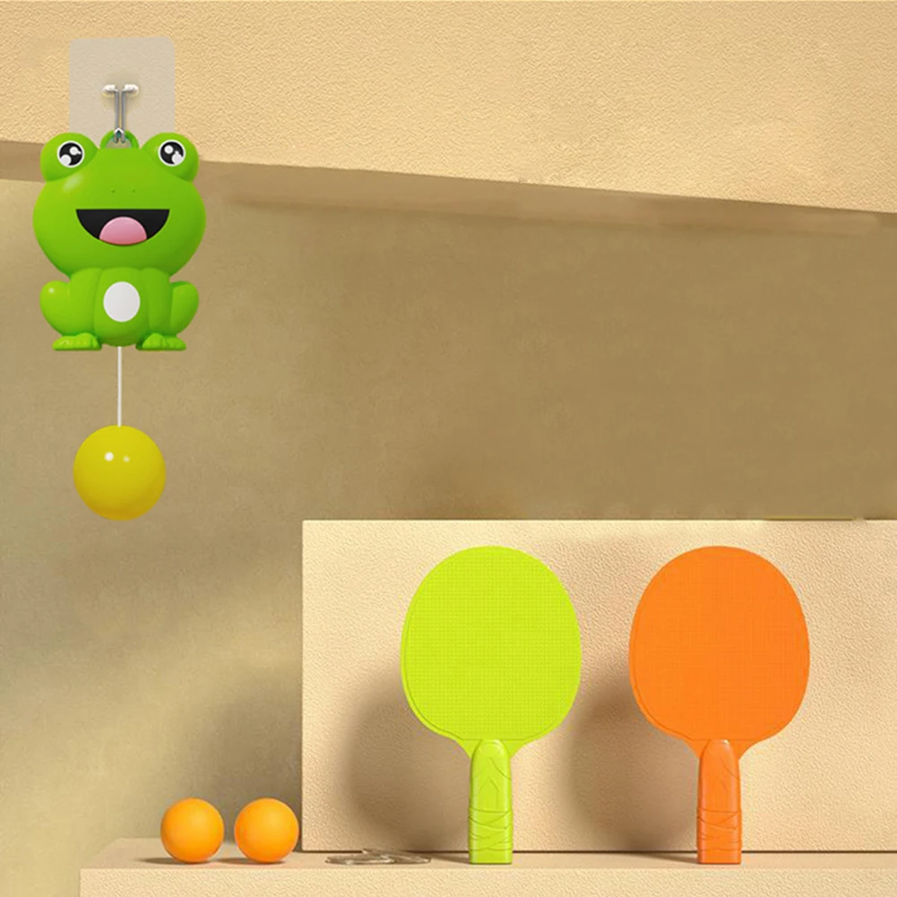 Juguete recreativo de Ping Pong colgante, interacción entre padres e hijos, entrenador de pelota de Ping Pong, coordinación mano-ojo para niños