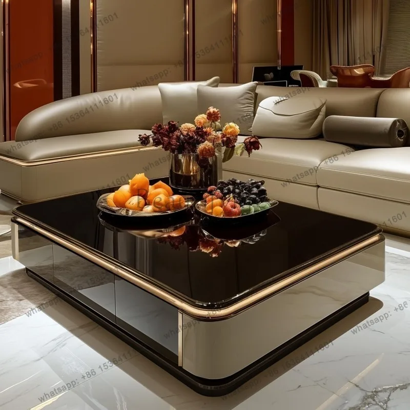 

Lounge Creative Coffee Table Rectangle Decoration Universal Safe Fashion Cute Side Table Interior Mesas Bajas Room Decorations