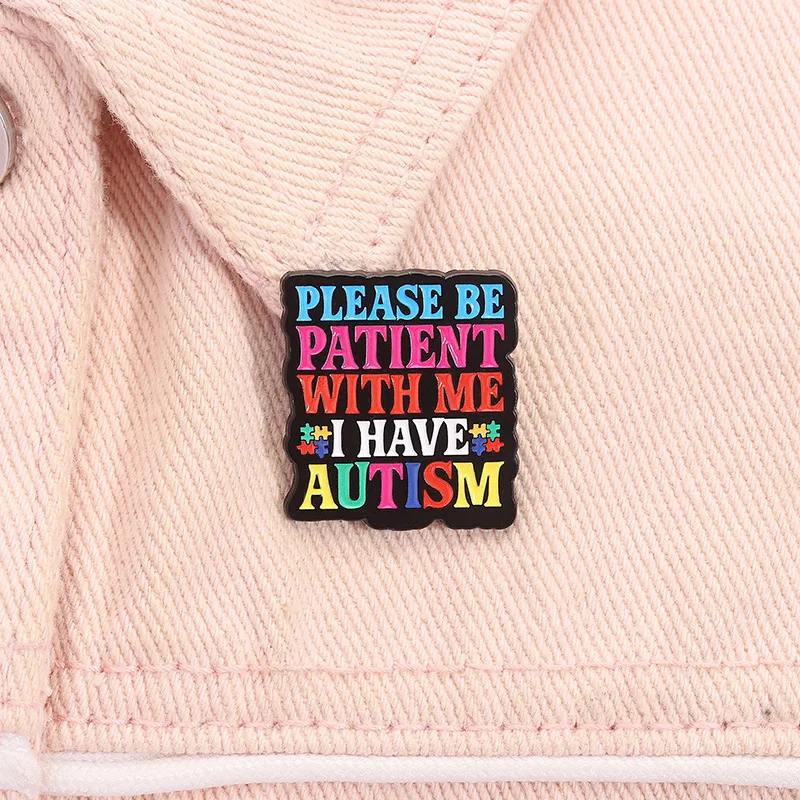 Colorful English phrase-shaped badges, exquisite letter series alloy pins, clothing bags accessories, as gifts for friends