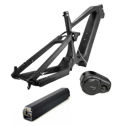 Nice price full suspension carbon fiber mid drive bafang m600 fat tire road e bike frame