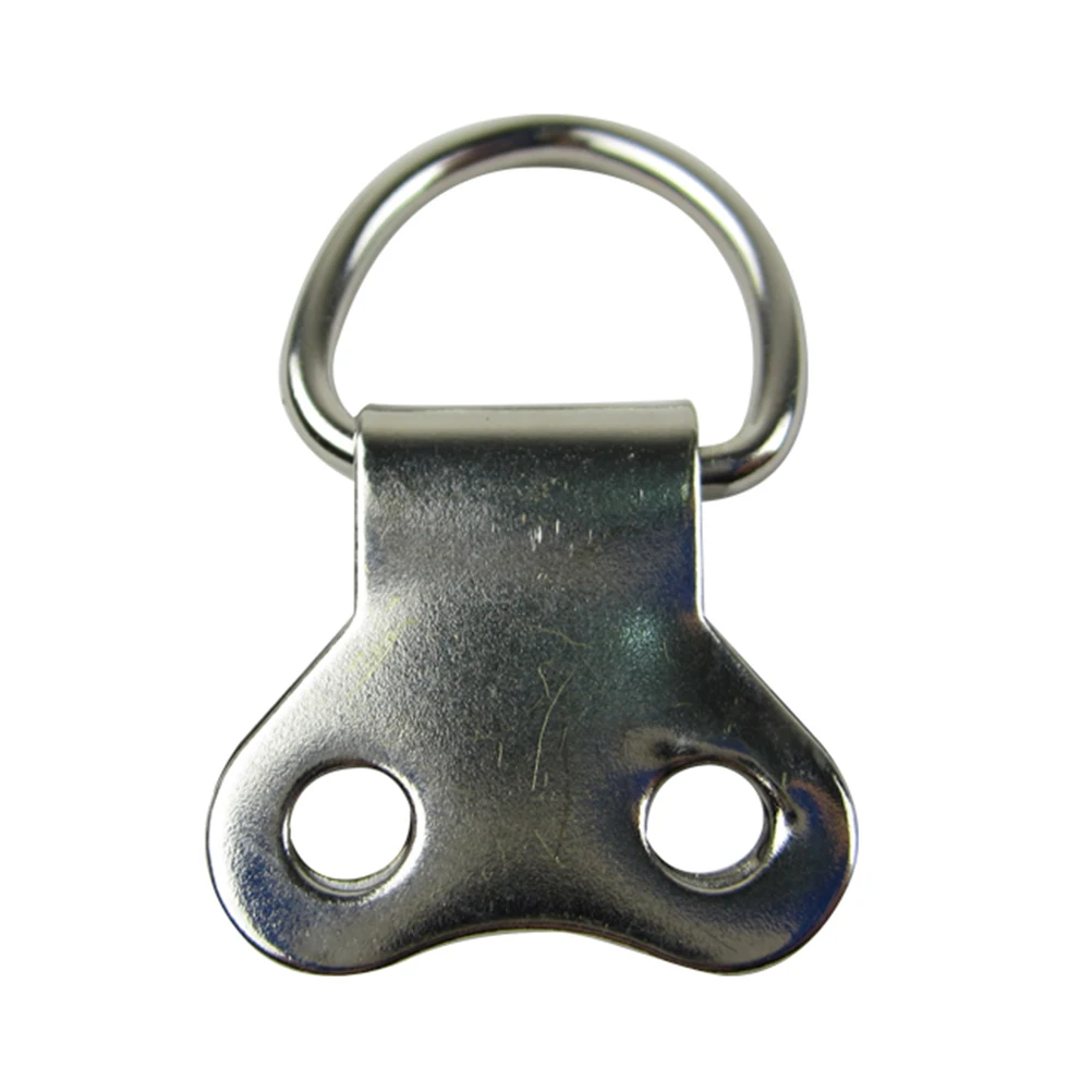 

25pcs Double Hole Picture Frame Hook Head Hanger with Screws for Photo Wall Nails D-Ring Hanging Bracket