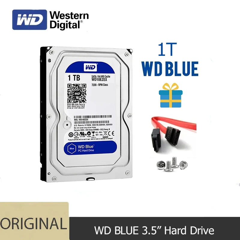 Western Digital WD Blue 1TB Internal Hard Drive Disk 3.5