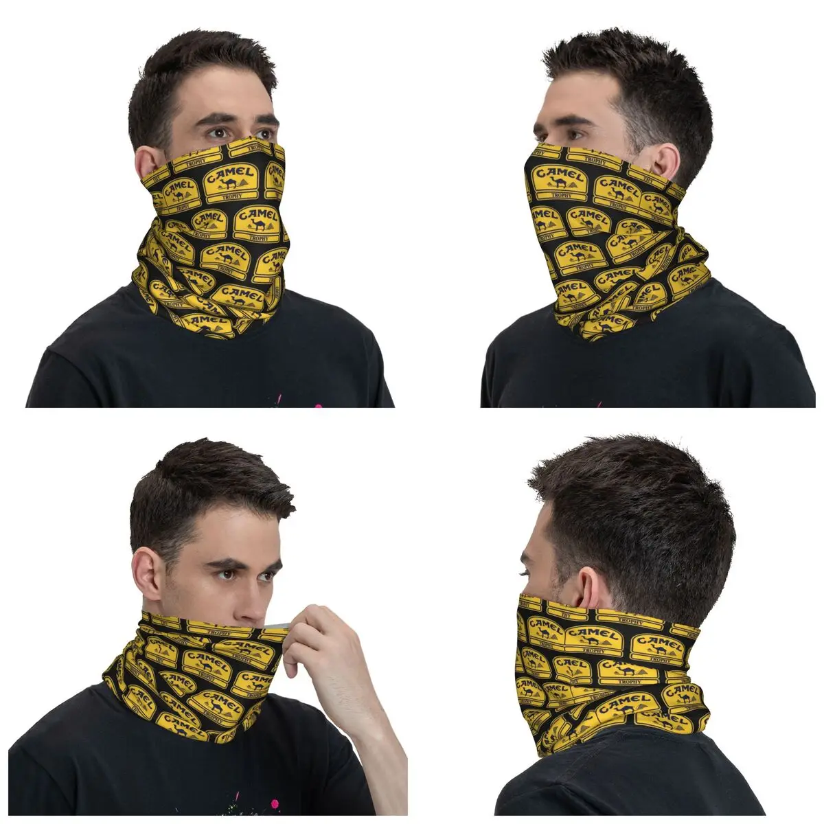 Camel Trophy Winter Headband Neck Warmer Men Women Hiking Cycling Tube Scarf Face Bandana Gaiter