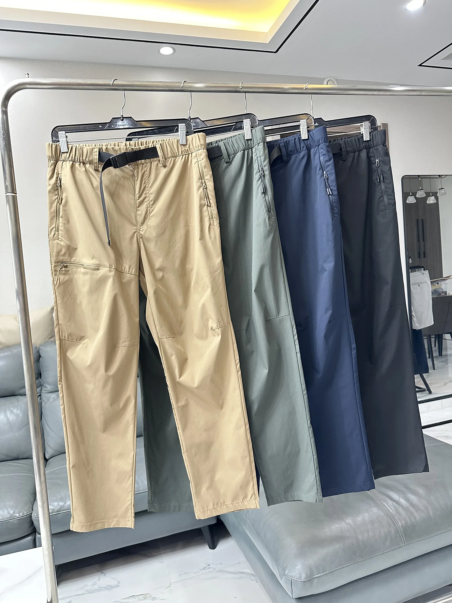 Strongly Recommended! 3D Tailoring Men's Spring Summer Outdoor Quick Dry Breathable Straight Leg Sports Casual Pants Trendy