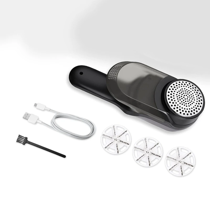 ماكينة حلاقة الوبر القابلة لإعادة الشحن للملابس ، بسرعتين ، 3 شفرات قابلة للاستبدال