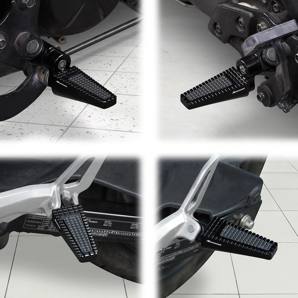 For BMW S1000R K63 2021 2022 2023 2024 Motorcycle Front and Rear Foot Pegs Footrests Pedal Adjustable Foot Pegs Footrests Pedal