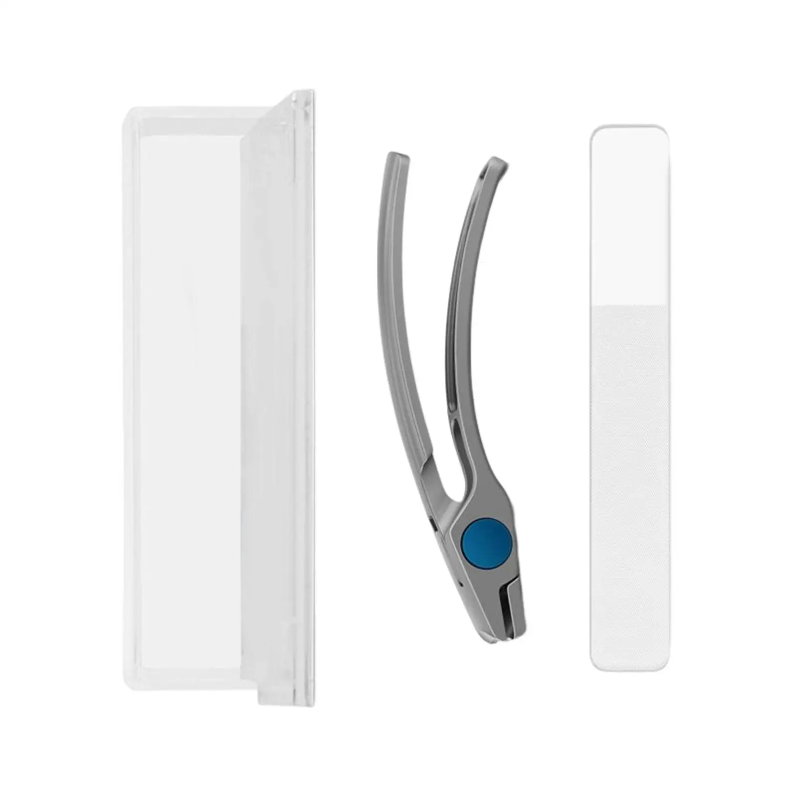 Маникюрный набор, кусачки для ногтей с защитой от брызг, набор кусачек для ногтей со стеклянной пилочкой, кусачки для ногтей с пилочкой