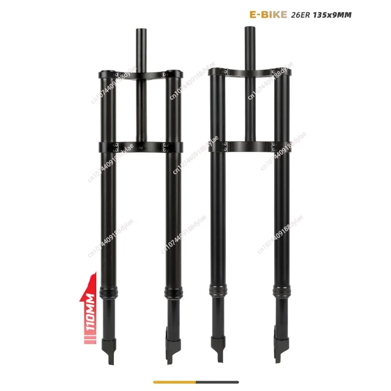 26 inch double shoulder inverted fork electric vehicle spring shock absorber 135 * 9 quick release 4.0 wide tire