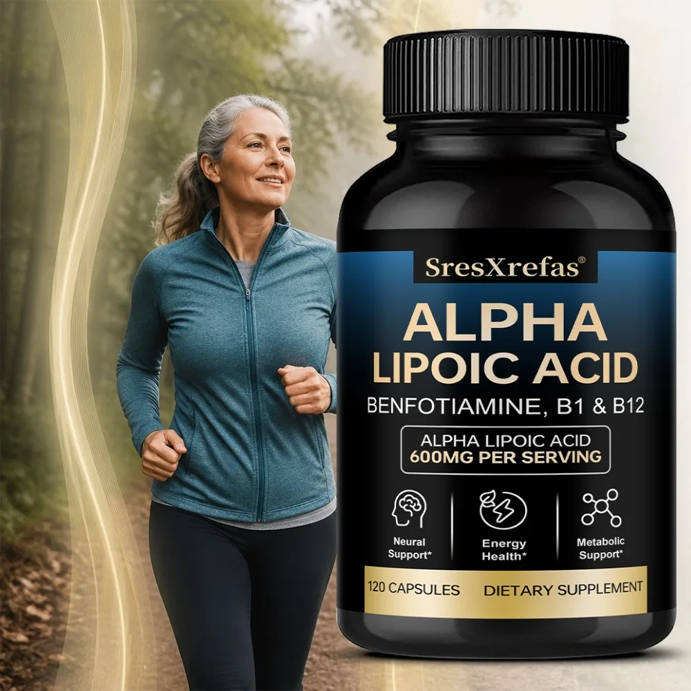Alpha Lipoic Acid 600mg - Powerful Antioxidants Skincare Protecting Liver, Brain and Nerve Health Energy Metabolism
