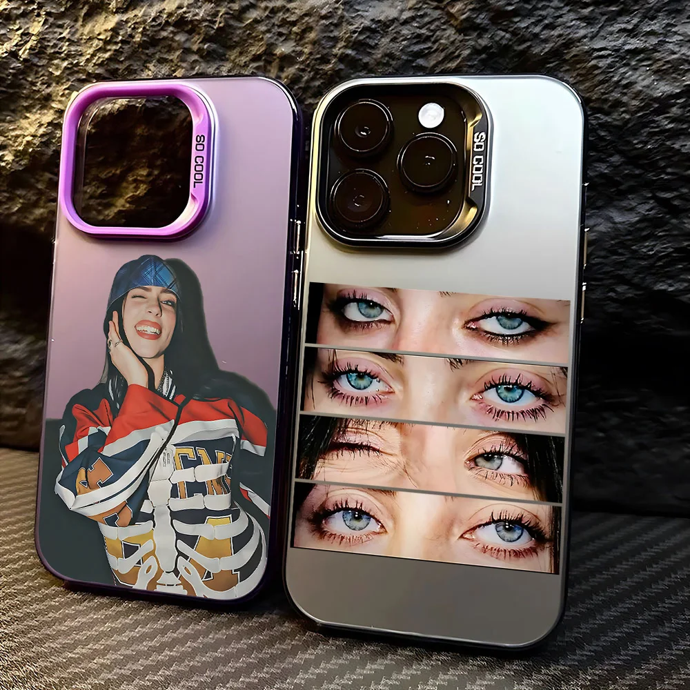 Fashion B-Billies E-Eilishs Phone Case For iPhone 17 16e 16 15 14 13 12 11 mini Pro Max X XR XSMAX 8 7 Air Plus Anti Fall Matte