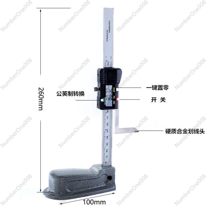 

Металлический цифровой измеритель высоты, электронный штангенциркуль высоты, маркировочная линейка, деревообрабатывающая настольная пила, измеритель высоты 0-150 мм
