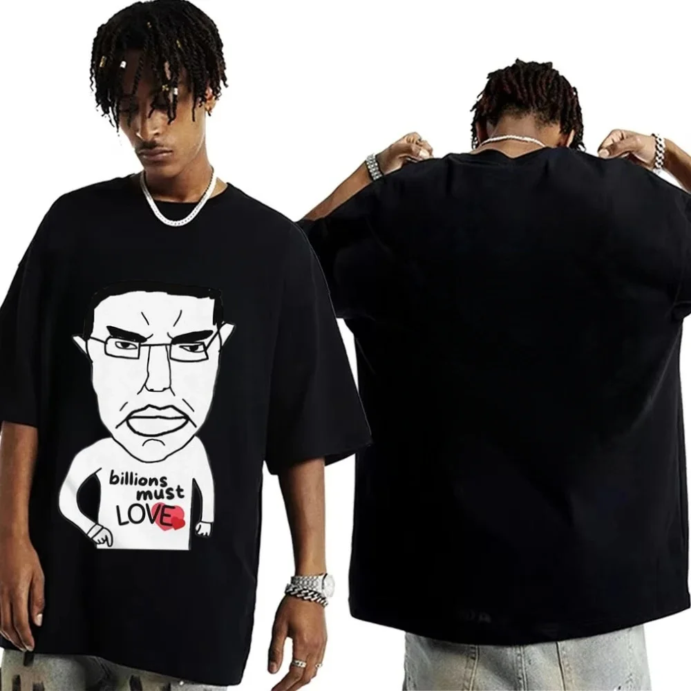 Camiseta divertida de manga para mujer con estampado de Billions Must Love - Chudjak Mee