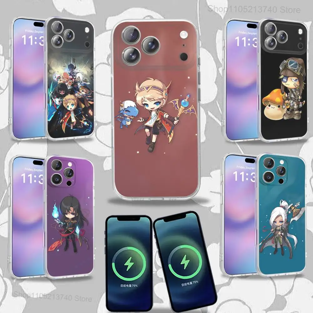 

Game M-MaplestoryS cool For iPhone 17,12,11,14,13,15,16,Plus,Air,Pro,Max,E,Mini for Magsafe Magnetic Frosted Phone Case